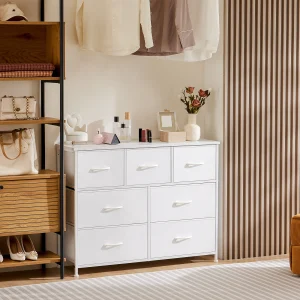 Wardrobes For Bedroom With 5/7/10 White Lover Fabric Drawers
