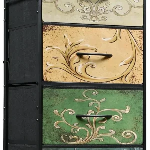 Dresser with 4 Fabric Drawers