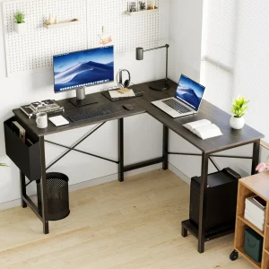 50 Inch Wooden Table with CPU Storage Shelf